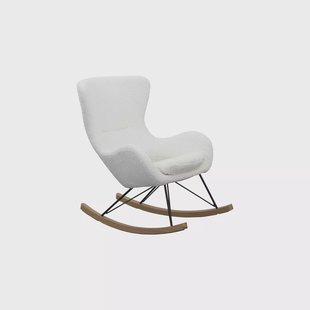 Schommelstoel Hannah Wit-Teddy