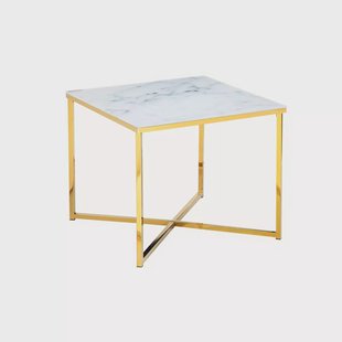 Bijzettafel Zaar Wit-Goud