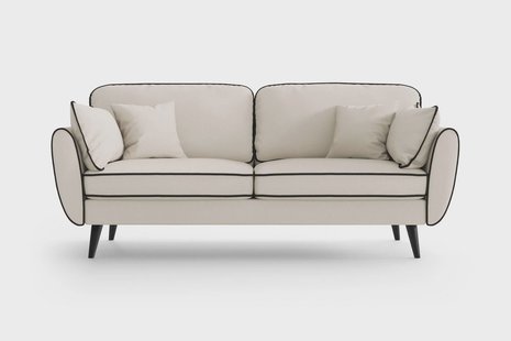 3-zitsbank Zara linnen met contrast piping | NADUVI Collection