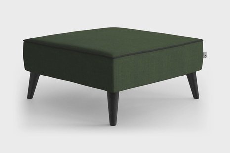 Hocker Zara linnen met contrast piping | NADUVI Collection