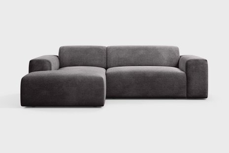 Hoekbank Nina links ribstof | NADUVI Collection