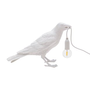 SELETTI Vogellamp LED sfeerlamp, wachtend, wit