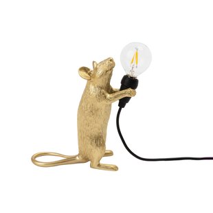 SELETTI Mouse Lamp LED decoratieve lamp USB staand goud