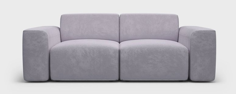 2-zitsbank Nina ribstof | NADUVI Collection