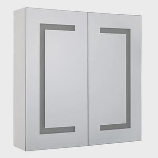 Beliani - MAZARREDO - Badkamermeubel LED - Zwart - Multiplex