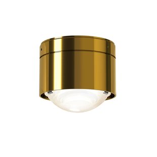 Top Light Puk! 80 One LED plafondspot lens mat, messing