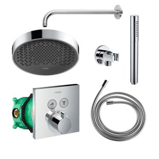 Hansgrohe Rainfinity Regendoucheset met Muurarm Powderrain 250 Chroom