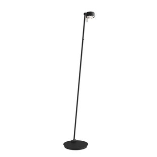 Top Light Puk! 80 Floor LED lenzen helder/mat, mat zwart