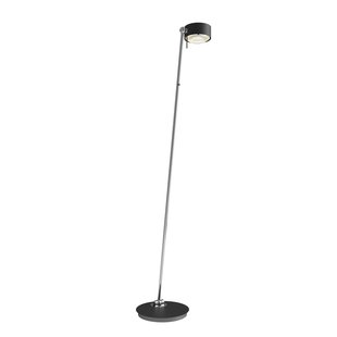 Top Light Puk! 120 Floor LED lenzen helder/mat, zwart/chroom