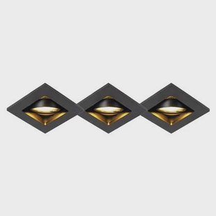 QAZQA Set van 3 moderne inbouwspots zwart verstelbaar - Qure QAZQA Set van 3 moderne inbouwspots zwart verstelbaar - Qure