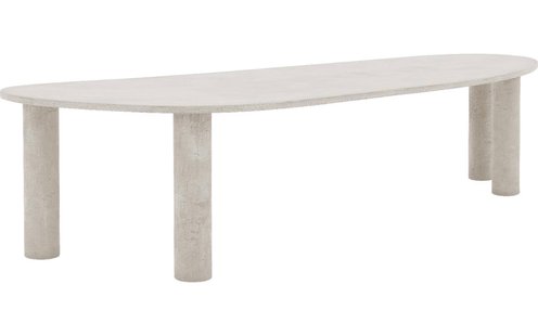Goossens Eettafel Stone, Organisch 300 x 120 cm