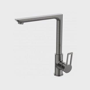 Wastafelkraan Sanimar Tirreno Eengreepshendel 29,3 cm Gunmetal