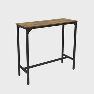 FURNILUX - Vintage Bartafel industrieel - Rustiek Bruin - Metaal