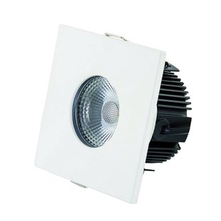 DOTLUX MULTIsun LED inbouwlamp, hoekig, matwit