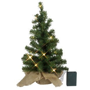 STAR TRADING LED-dennenboom Tree in jute zak