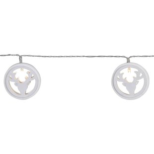 STAR TRADING LED lichtketting Woodworks met 10 rendierhoofden STAR TRADING LED lichtketting Woodworks met 10 rendierhoofden