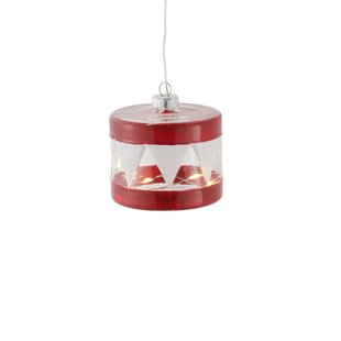 Sirius Decoratieve hanger Elly met LED, Ø 7 cm, rood