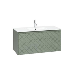 Crosswater Glide II Wastafel inbouw - 100x45cm - 0 kraangaten - glas - Ice white GL1010SIW