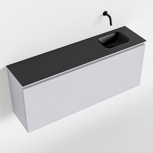 MONDIAZ OLAN 120cm toiletmeubel cale. LEX wastafel urban rechts geen kraangat