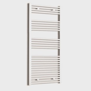 Elektrische Design Radiator Sanicare Plug & Play 172x60 cm Wit 1127 Watt Met Zwarte Thermostaat Links