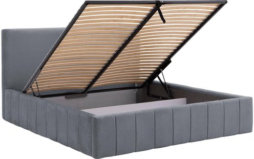 Goossens Bedframe Carte, 160 x 200 cm met storage, met 2x lattenbodem