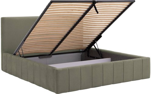 Goossens Bedframe Carte, 180 x 200 cm met storage, met 2x lattenbodem Goossens Bedframe Carte, 180 x 200 cm met storage, met 2x lattenbodem