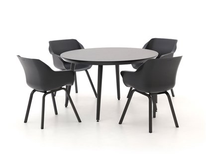 Hartman Sophie Element/Studio ø128cm dining tuinset 5-delig - Laagste prijsgarantie!