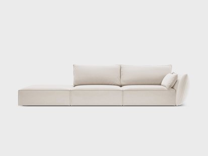 4-zitsbank Vanda links velvet | Mazzini Sofas