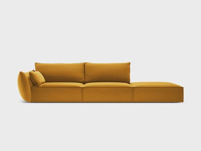 4-zitsbank Vanda rechts velvet | Mazzini Sofas