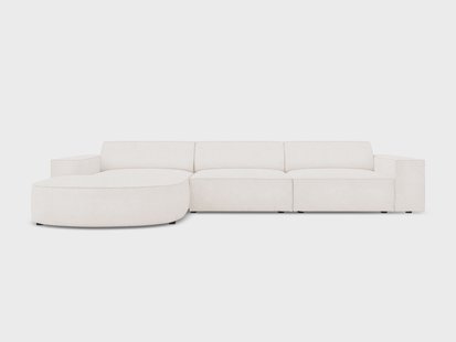 4-zits hoekbank Jodie bouclé Chaise Longue links | Micadoni Home