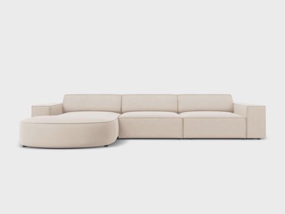 4-zits hoekbank Jodie velvet Chaise Longue links | Micadoni Limited Edition