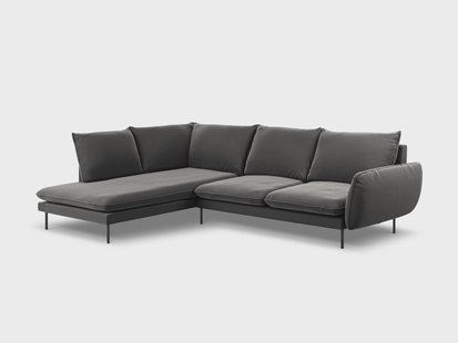 Hoekbank Vienna links velvet | Cosmopolitan Design