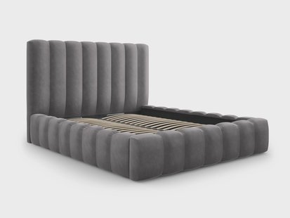 Bed frame Gina velvet met opbergruimte 200 x 200 cm | Milo Casa