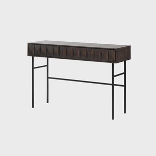 Vanja houten sidetable donkerbruin - 117 cm