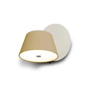 MARSET Tam Tam wandlamp 1-lamp mat wit/zand