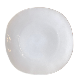 Dinerbord Organica Blanc Banquise - handgemaakt in Portugal - 27 cm