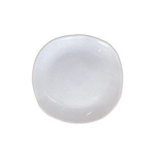 Ontbijtbord Organica Blanc Banquise - handgemaakt in Portugal - 22 cm