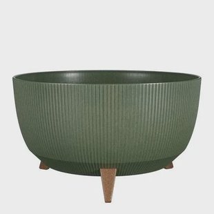 Mica Decorations Doppio Schaal op Poten - H22 x Ø47 cm - Groen Mica Decorations Doppio Schaal op Poten - H22 x Ø47 cm - Groen
