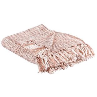 Beliani - DEURALI - Plaid - Goudbruin - 125 x 150 cm - Acryl