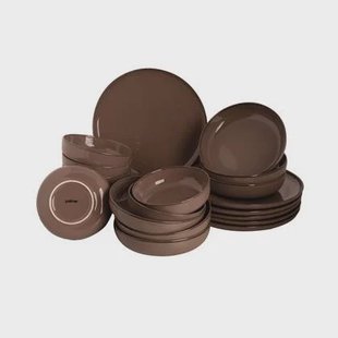 Palmer Serviesset Antigo Porselein 6-persoons 24-delig Bruin