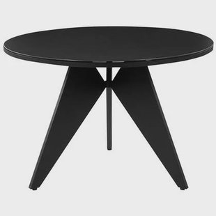 Beliani - OLMETTO - Tuintafel - Zwart - 110 x 83 cm - Aluminium