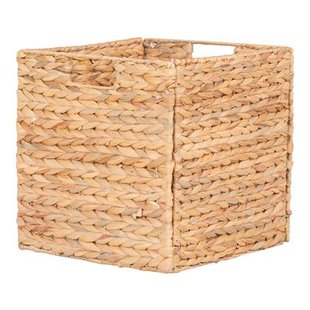 Passo Basket - Opvouwbare mand in waterhyacint 30x30x30 cm