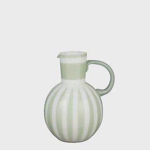 Mica Decorations Bazaar Vaas - H21 x Ø17,5 cm - Glas - Lichtgroen