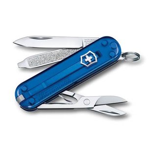Victorinox Classic SD Transparent zakmes - Deep Ocean - 7 functies