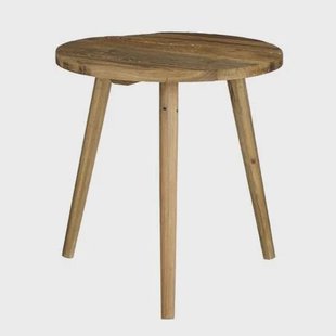 Mica Decorations Bold Bijzettafel - Ø40 cm - Gerecycled Hout - Bruin