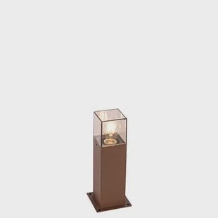 QAZQA Industriële staande buitenlamp roestbruin 30 cm IP44 - Denmark QAZQA Industriële staande buitenlamp roestbruin 30 cm IP44 - Denmark