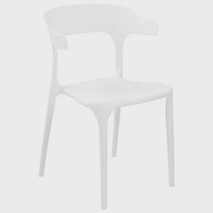 Beliani - GUBBIO - Eetkamerstoel set - Wit - Polypropyleen