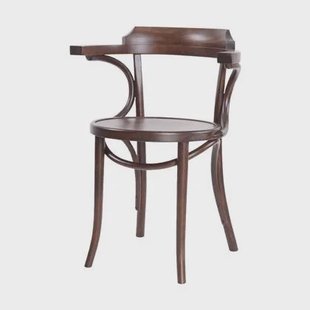 Fameg Thijs Houten Eetkamerstoel Walnoot - Met Armleuning