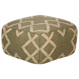 Beliani - GOPI - Poef - Olijfgroen - Jute