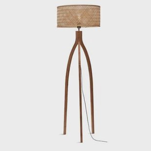 GOOD&MOJO Vloerlamp Java - Bamboe - 50x50x145cm - Driepoot